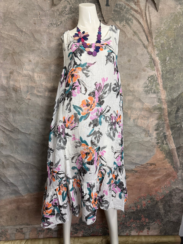 MP-MD1041 Dress W/Ruffle-OFFWHITE7