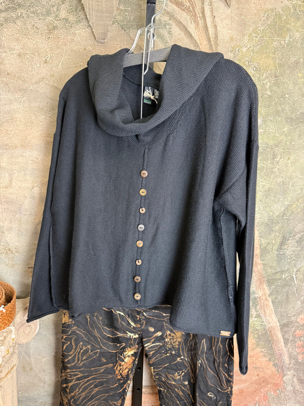 5586 Hailey Knit Pullover-Black