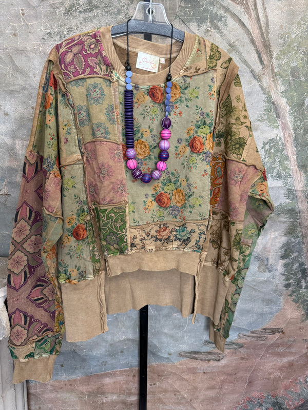 PL-C832 Patchwork Sweatshirt