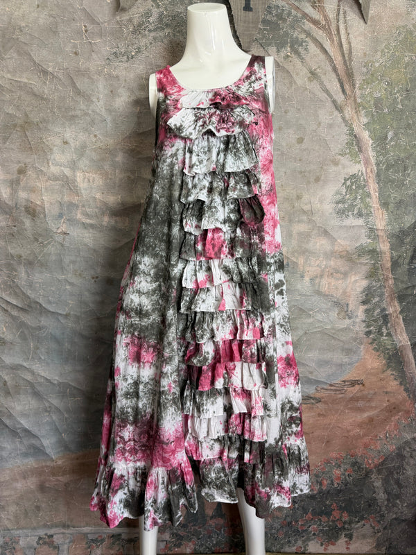 PL-C219D Ruffle Tank Dress