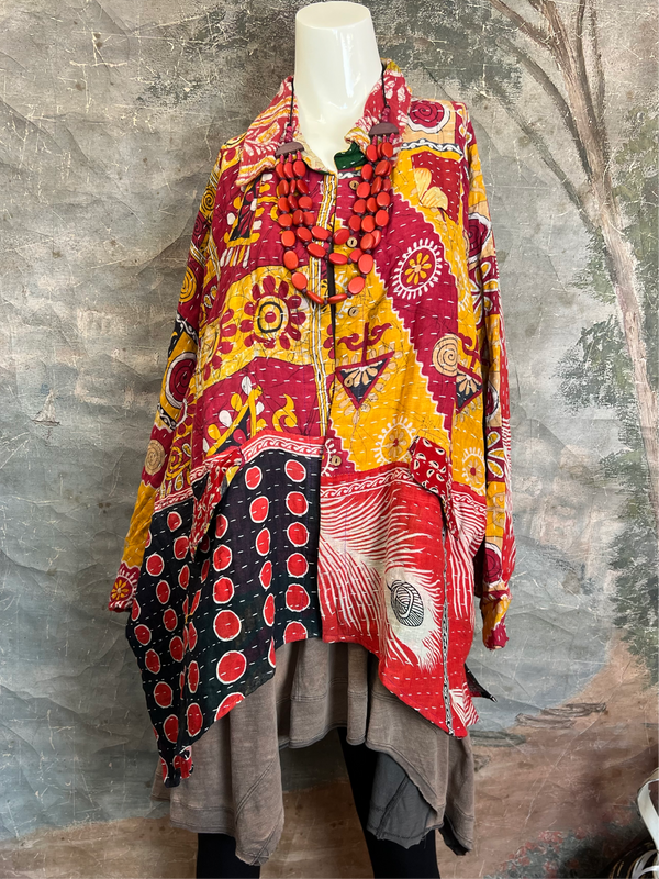 JG99B- Kantha Sunrise Top-Mix5