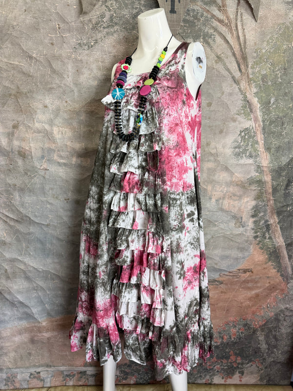 PL-C219D Ruffle Tank Dress