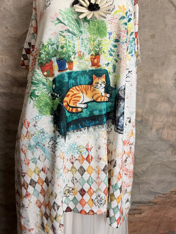 T1640K Vneck Dolman Top-Clayton & Company