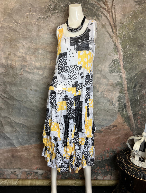 25006 Crinkle Tank Bubble Dress
