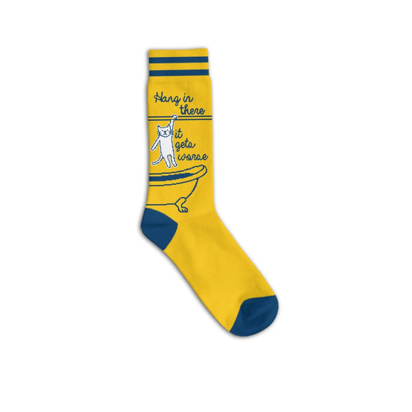 Art To Wear Novelty Socks-hang in there it gets worse