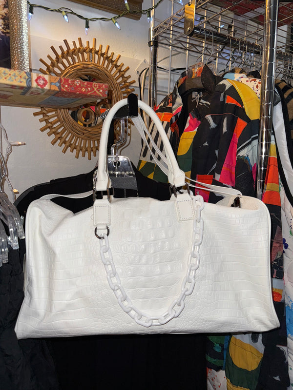 Glam Croc Tote Bag w/chain