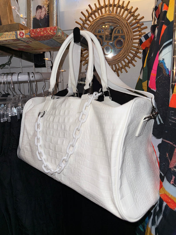 Glam Croc Tote Bag w/chain