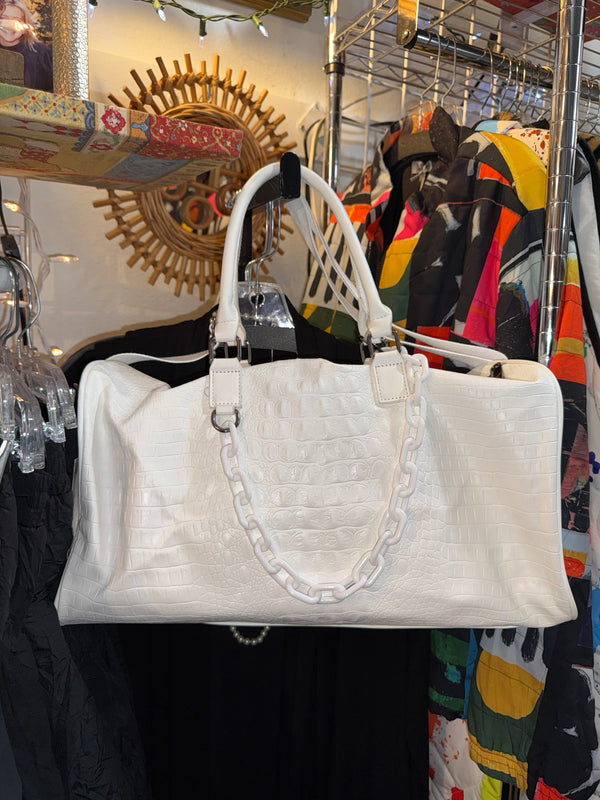 Glam Croc Tote Bag w/chain