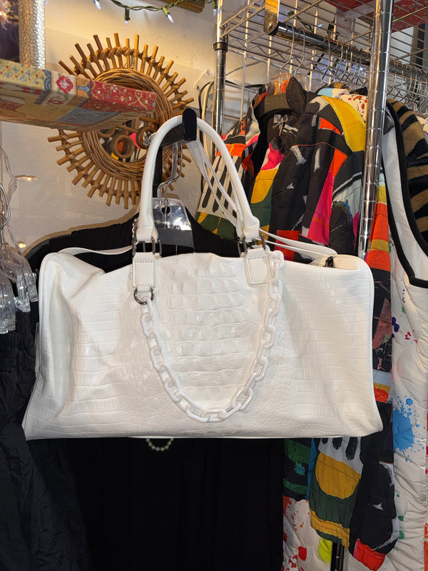 Glam Croc Tote Bag w/chain