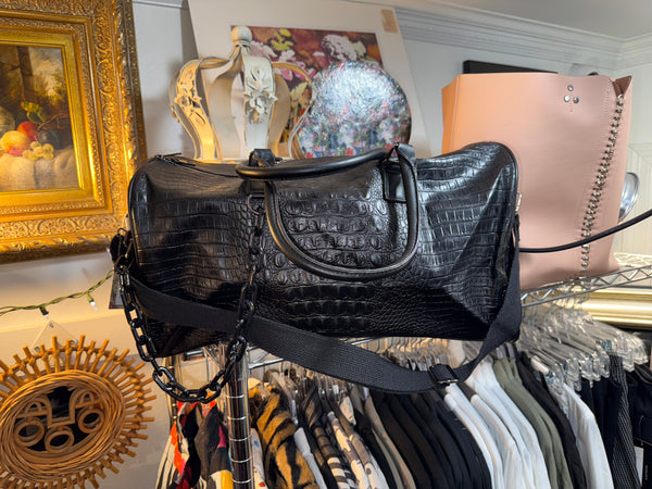 Glam Croc Tote Bag w/chain