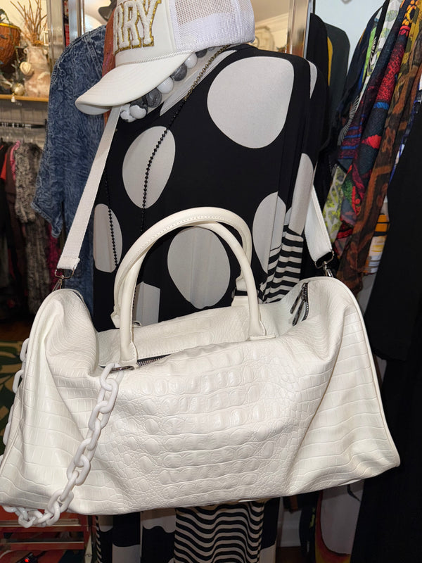 Glam Croc Tote Bag w/chain