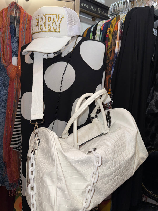 Glam Croc Tote Bag w/chain