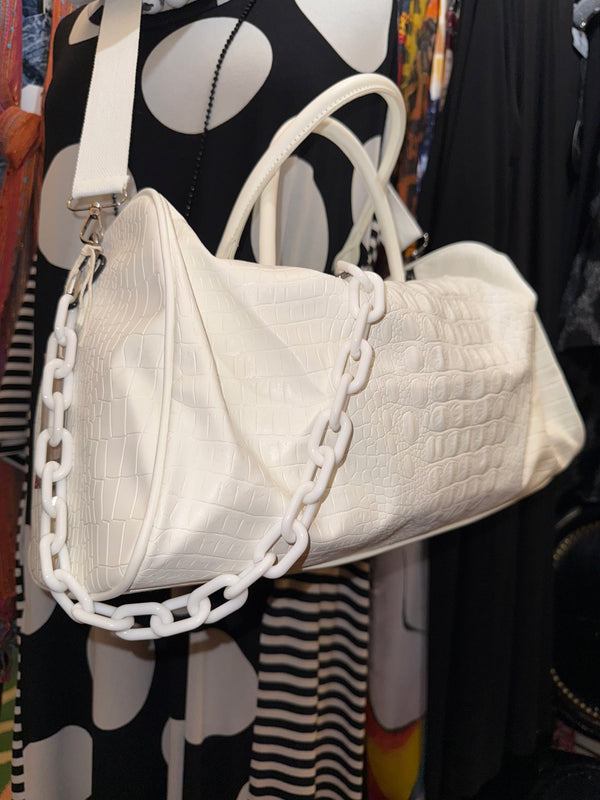 Glam Croc Tote Bag w/chain