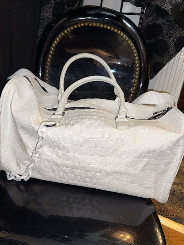 Glam Croc Tote Bag w/chain