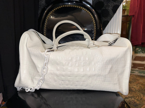 Glam Croc Tote Bag w/chain