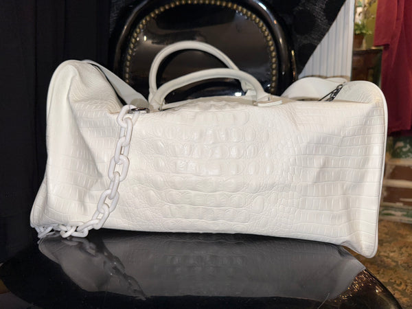Glam Croc Tote Bag w/chain