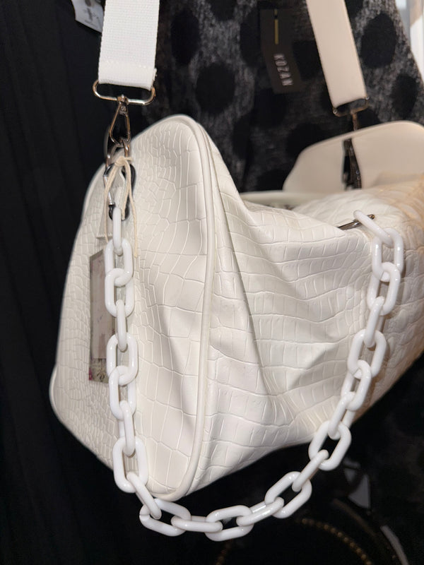 Glam Croc Tote Bag w/chain