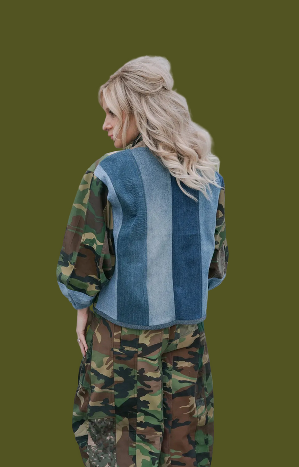 5646 Nevada Camo Mix Cardigan