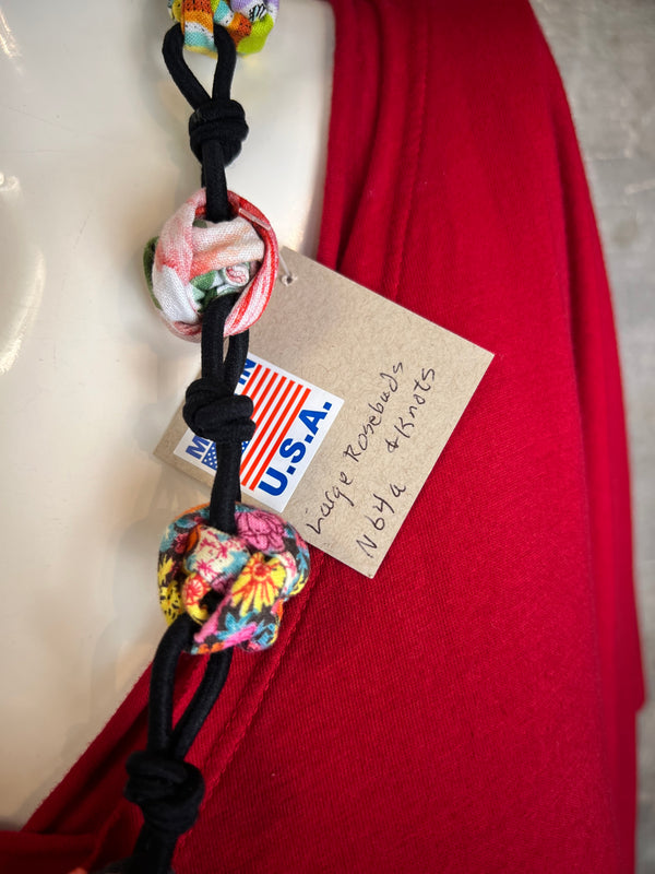 N64A LG Rosebuds/Knots Necklace