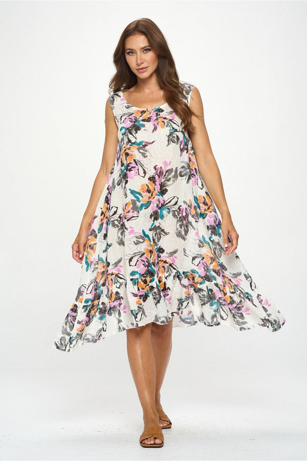 MP-MD1041 Dress W/Ruffle-OFFWHITE7