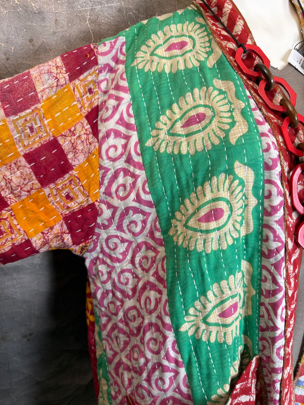 SS6142 Speak Love Kantha Jacket-B