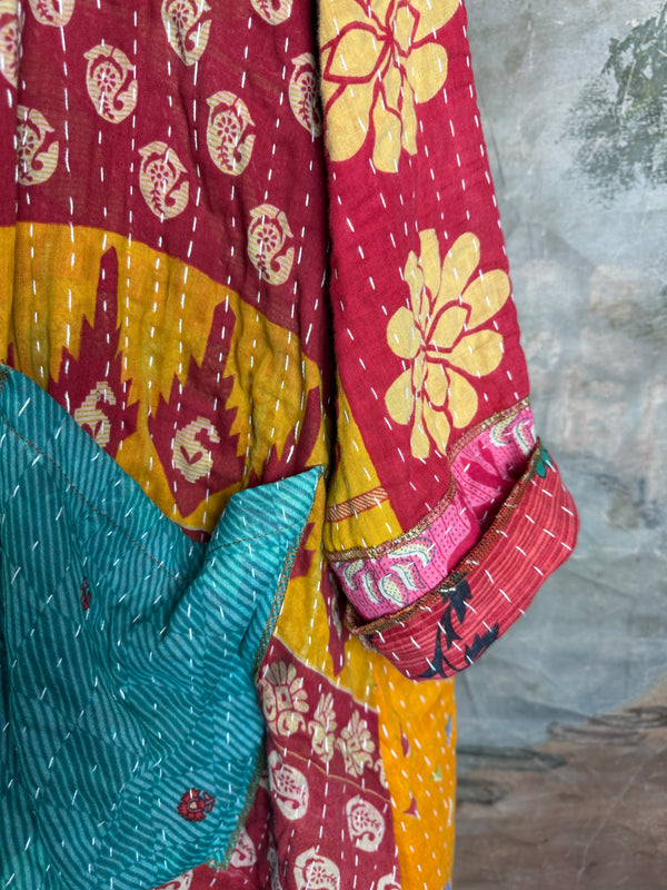 SS6142 Speak Love Kantha Jacket-B