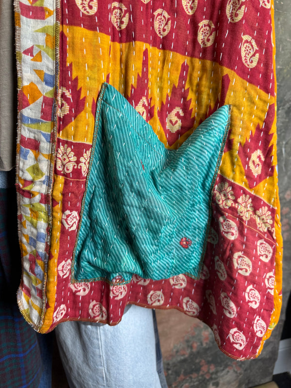 SS6142 Speak Love Kantha Jacket-B