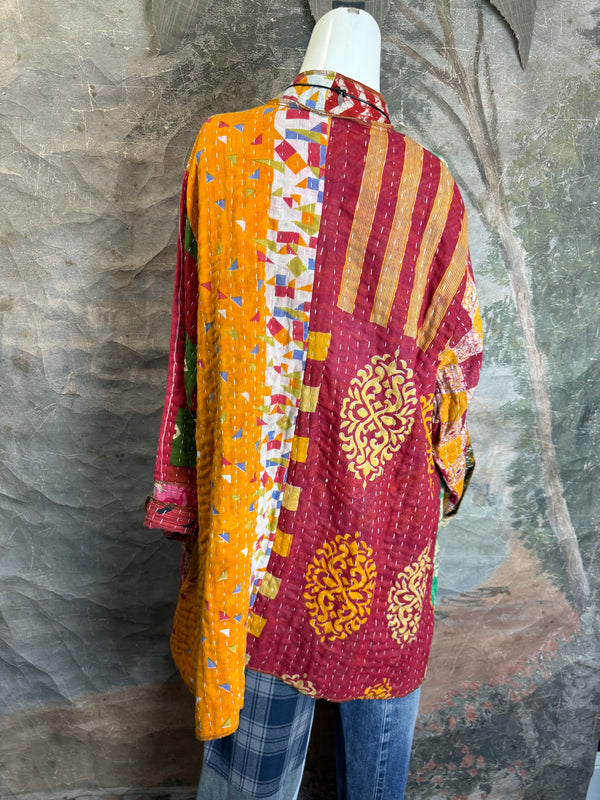 SS6142 Speak Love Kantha Jacket-B