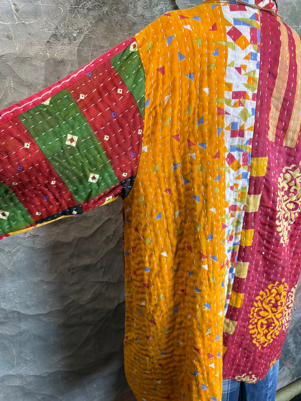 SS6142 Speak Love Kantha Jacket-B