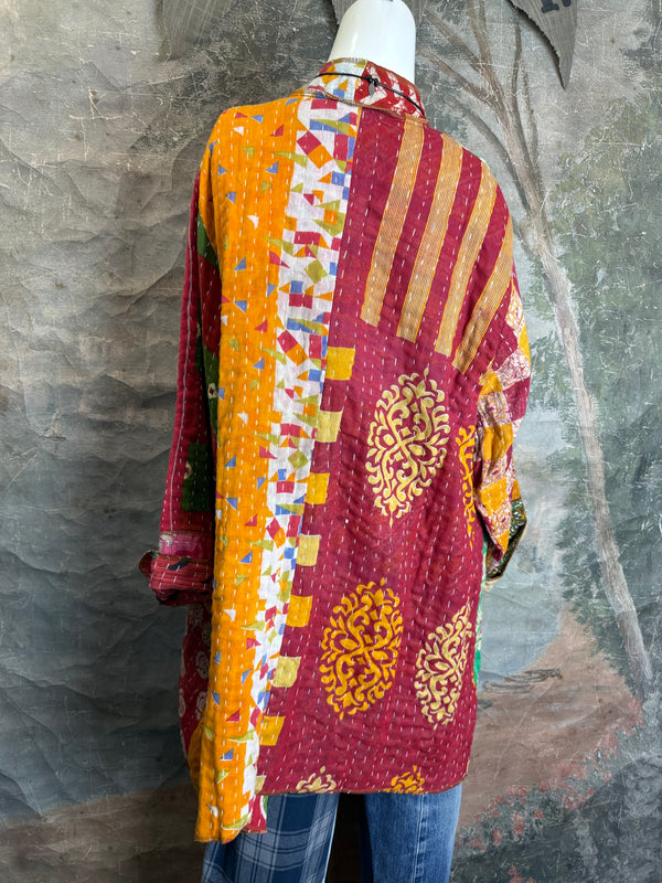 SS6142 Speak Love Kantha Jacket-B