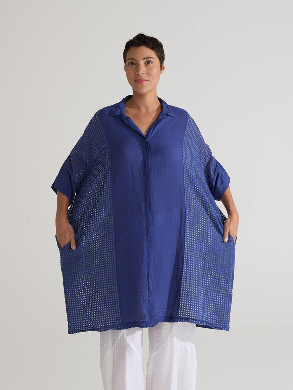 6513 O'Size Kimono Tunic/Dress-Tabasco