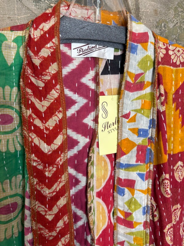 SS6142 Speak Love Kantha Jacket-B