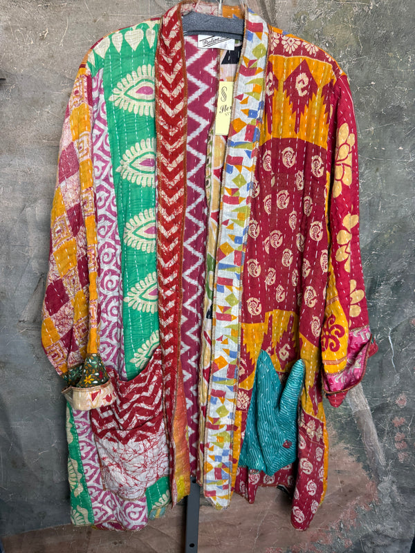 SS6142 Speak Love Kantha Jacket-B