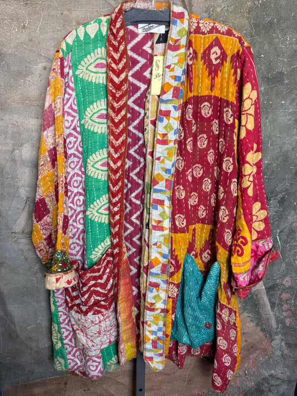SS6142 Speak Love Kantha Jacket-B