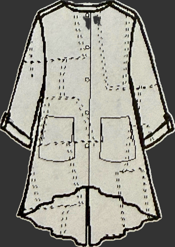 20126N17 Lg/Slv Slit Back Shirt-Dark Grey