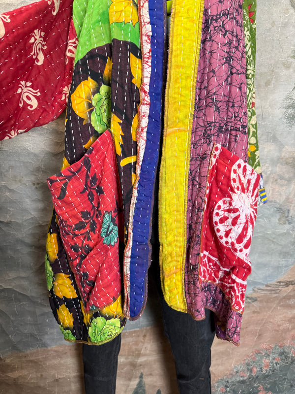 SS6142 Speak Love Kantha Jacket-D