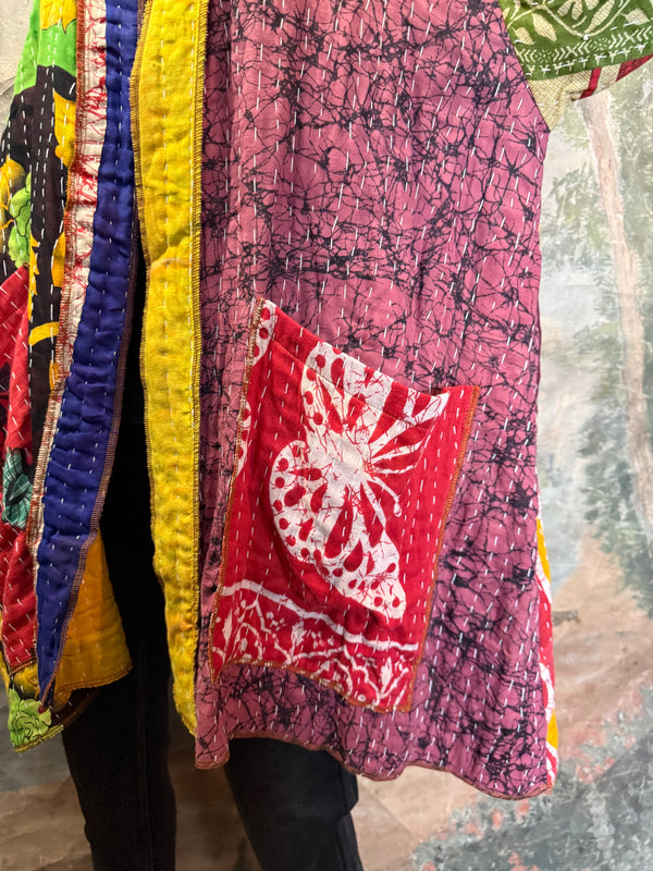 SS6142 Speak Love Kantha Jacket-D