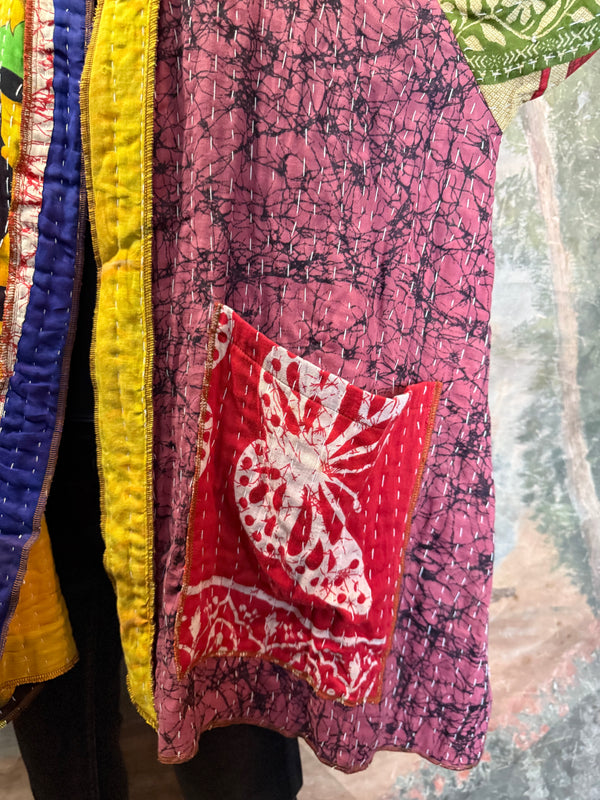 SS6142 Speak Love Kantha Jacket-D