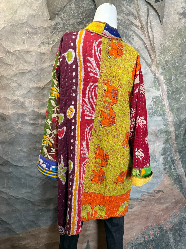 SS6142 Speak Love Kantha Jacket-D