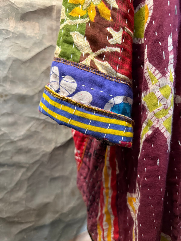 SS6142 Speak Love Kantha Jacket-D