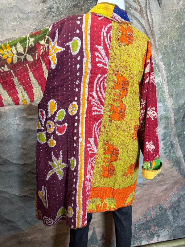 SS6142 Speak Love Kantha Jacket-D