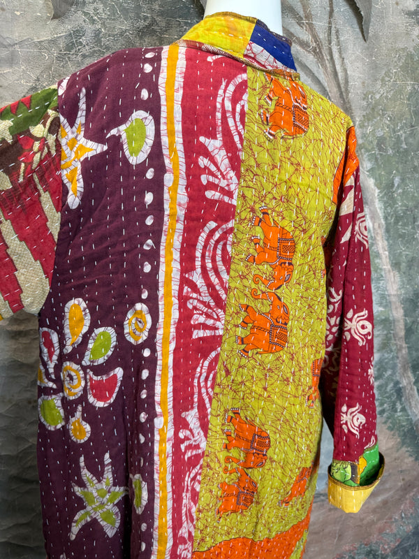 SS6142 Speak Love Kantha Jacket-D