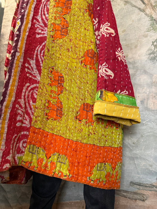 SS6142 Speak Love Kantha Jacket-D