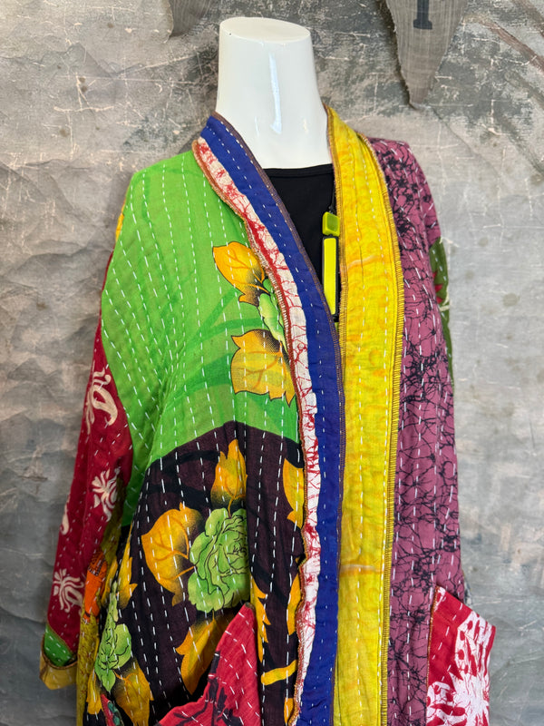 SS6142 Speak Love Kantha Jacket-D