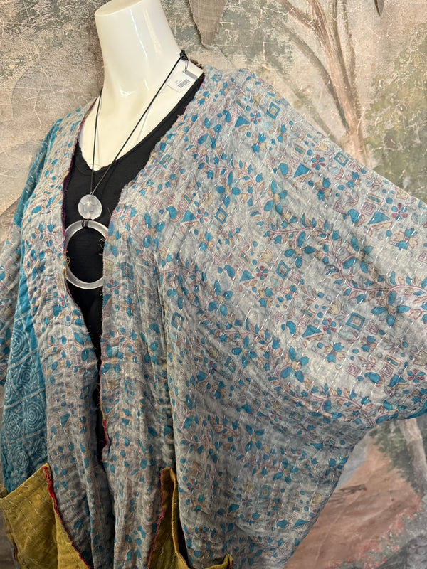 JG-155 Kantha Sunrise Kimono-3