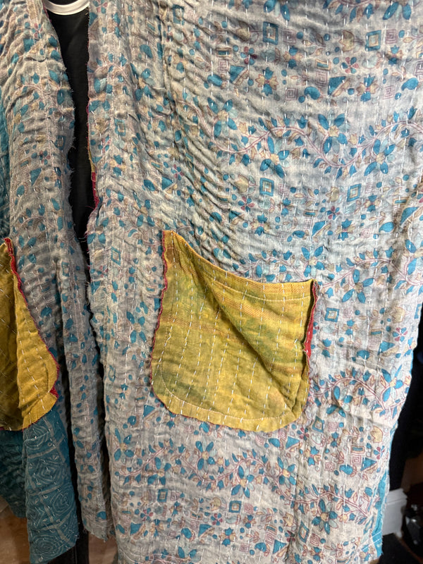 JG-155 Kantha Sunrise Kimono-3