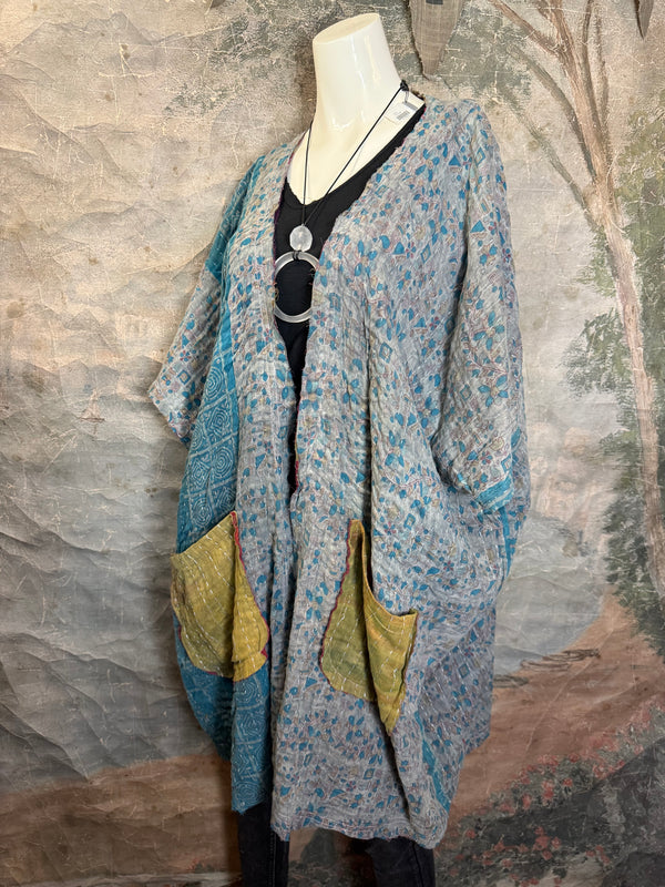 JG-155 Kantha Sunrise Kimono-3