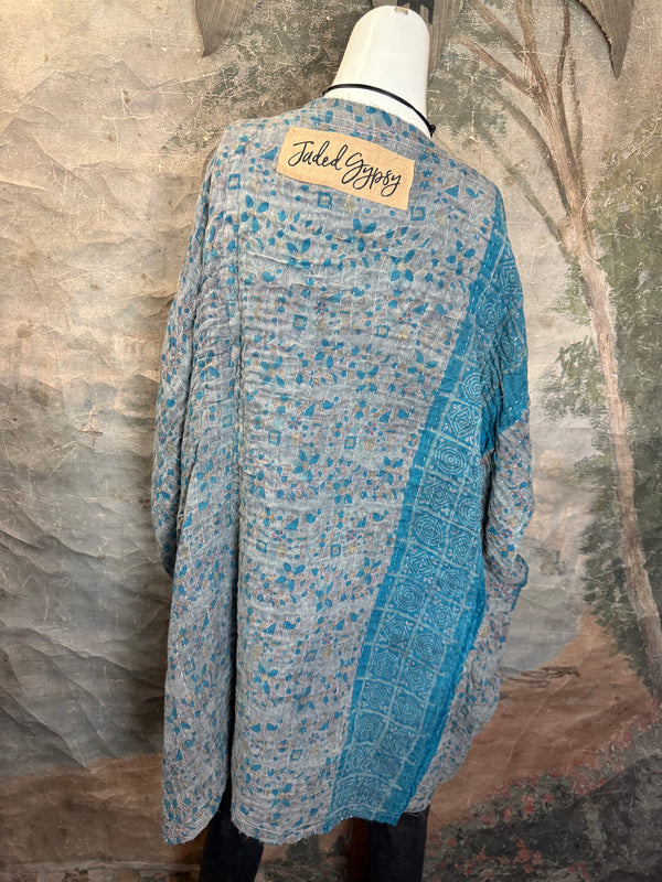 JG-155 Kantha Sunrise Kimono-3