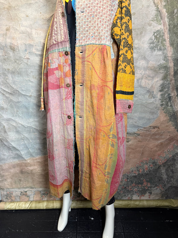 JG-183 Kantha Sunrise Coat-MIX 1