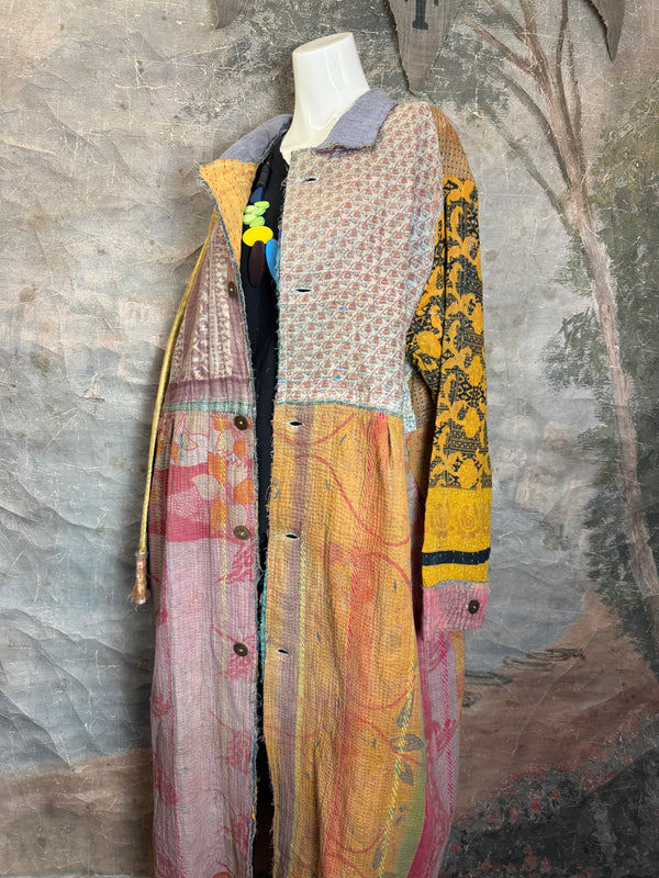 JG-183 Kantha Sunrise Coat-MIX 1